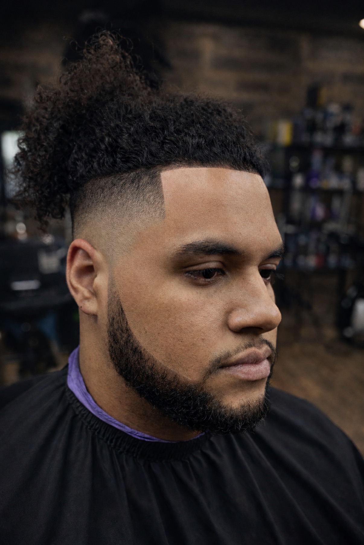 Precision skin fade haircut by Berny at Fade Society in West Palm Beach FL